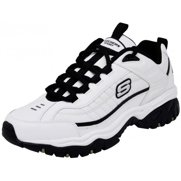 Skechers Men's Energy Afterburn Lace-Up White/Black Sneaker 8.5 m EE. UU.