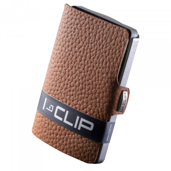 I -clip, billetera de cuero para hombres premium, clip de dinero cambiante versátil, soporte de tarjeta seguro, billetera de hombres compactos minimalistas, diseño delgado y elegante, billetera de clip de dinero perfecto para hombres - nueces