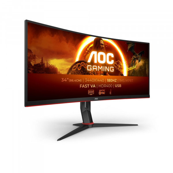 AOC Gaming CU34G2XP/BK Skaerm - WLED -