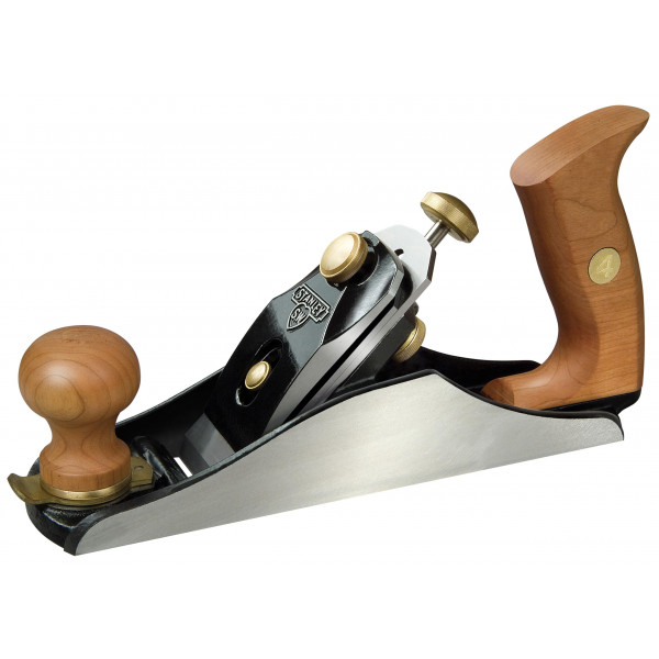 STANLEY No. 4 Avión de banco Premium de Sweetheart con Long Life A2 Steel, 1-12-0136