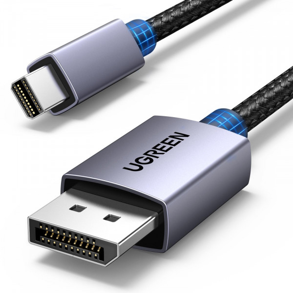 Ugreen Vesa Mini DisplayPort para mostrar el puerto 1.4 Cable 6.6ft 8K@60Hz 4K@240Hz 32.4Gbps DisplayPort bidireccional a Mini DP Cord HDR HDCP2.3 para Thunderbolt 2/1 MacBook GSYNC Freesync Monitor