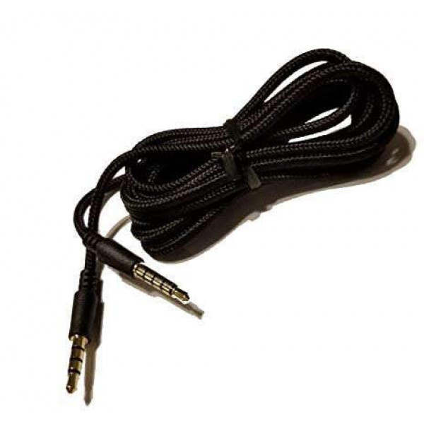 Ienza A10 A40 Audio Aux Gaming Cable Adaptador Cable de chat de Astroa10 A10 A40 TR Patsets - Cable trenzado para la máxima durabilidad/fuerza