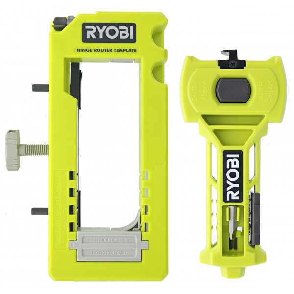 Kit de instalación de bisagra de puerta Ryobi A99HT3/plantilla Mortiser inclinada con Ryobi A99LM2 Poor Patch para cincelar y puntuación precisos (1)