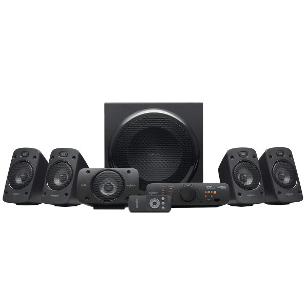 Logitech Z906 5.1 Sistema de altavoces de sonido envolvente - THX, Dolby Digital y DTS Digital Certified - Negro