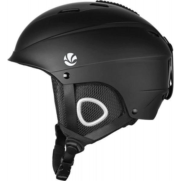 Casco de esquí de Vanrora, casco de snowboard - negro, M