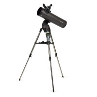 Celestron 31145 NEXSTAR 130SLT Telescopio reflector newtoniano computarizado portátil con montaje de brazo de horquilla de liberación rápida, bandeja de accesorios y software de edición especial 'Starry Night', Gray