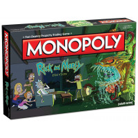 Juego de mesa de Monopoly Rick y Morty | Basado en la exitosa serie de natación para adultos Rick & Morty | Merchandis de Rick Morty con licencia officly | Juego de monopolio clásico temático