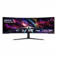Samsung 57 Odyssey Neo G9 (G95NC) Serie dual 4K UHD 1000R Monitor de juego curvo, 240Hz, 1 ms con DisplayPort 2.1, Mini-LED, LED, DisplayHDR 1000, AMD Freesync Premium Pro, LS57CG952NNXZA