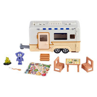 Bluey Caravan Adventure Playset, con figura de Jean Luc de 2.5 , Multicolor