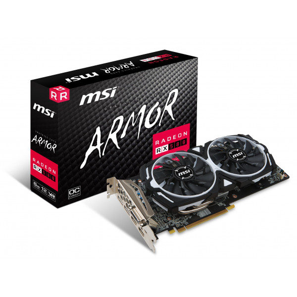 MSI VGA Tarjetas gráficas RX 580 Armor 8G OC