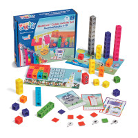 Hand2Mind Mathlink Cubes Numberblocks 1-10 Conjunto de actividades, 30 actividades de aprendizaje preescolar, contando bloques, vinculación de cubos, juguetes educativos para niños, juegos numéricos, manipuladores de matemáticas Kindergarten