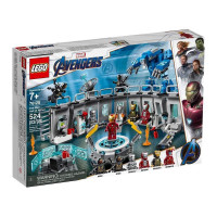 LEGO Marvel Avengers Iron Man Hall of Armor 76125 Kit de construcción, Tony Stark Iron Man Figuras de acción (524 piezas)