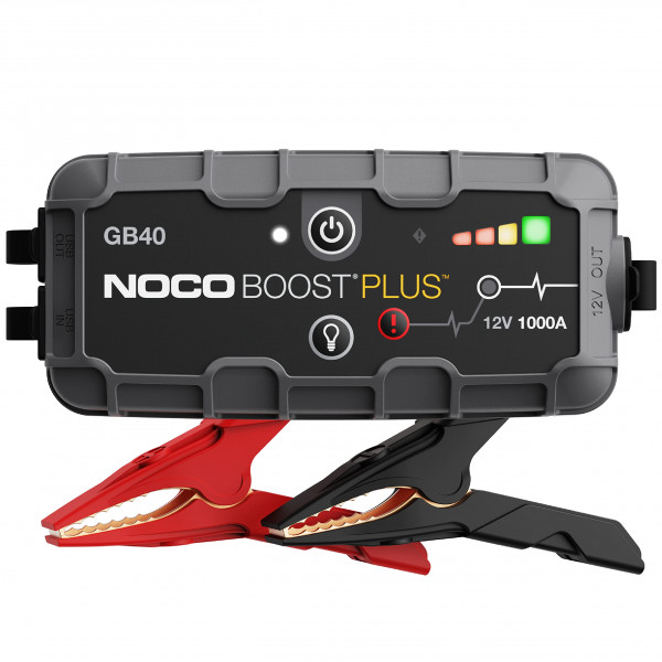 Noco Boost GB40: 1000A Ultrasafe Jump Starter - Paquete de refuerzo de batería de litio de 12V, caja de salto portátil, banco de energía y puta - para motores de gasolina de gasolina 6.0L y 3.0L