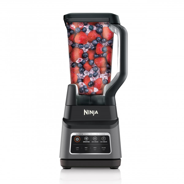 Ninja BN701 Professional Plus Blender, 1400 vatios pico, 3 funciones para batidos, bebidas congeladas y helado con IQ automático, 72 oz.* Total de trituración y tapa de gris oscuro