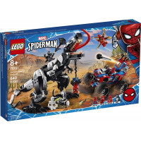 LEGO Marvel Spider-Man Venomosaurus emboscada 76151 construye juguete con minifiguras de superhéroes; Representaje popular de vacaciones y cumpleaños para niños que aman los juguetes de construcción de Spider-Man (640 piezas)