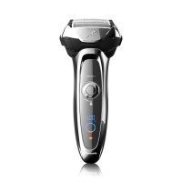 Razor eléctrico de Panasonic Arc5 para hombres con recortador emergente, rasurador eléctrico de 5 cuchillas húmedo/seco con sensor de afeitado inteligente y cabezal de pivote multiflex-ES-LV65-S (plata)