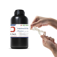 Siraya Tech Tenacio 3D Impresora Flexible de 405 Nm Resina UV de curación UV con resina de fotopolímero estándar de resistencia de alta resistencia para la impresión LCD DLP 3D (1000 g, claro)
