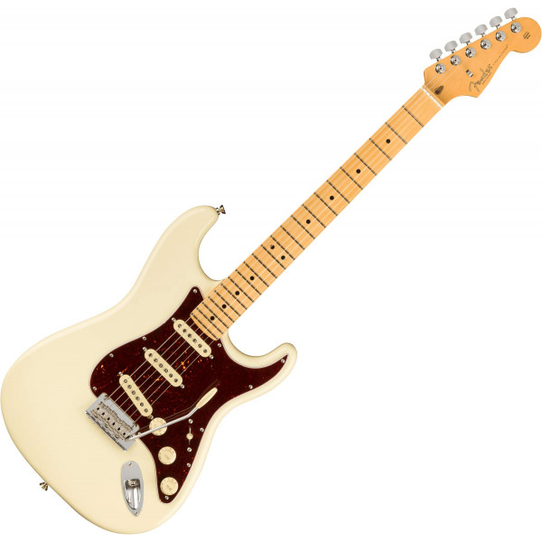 Fender American Professional II Stratocaster - Blanco olímpico con diapasón de arce