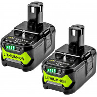 Batería P108 de 18 V actualizadas con Ryobi 18V One+ Reemplazo de batería P108 P102 P103 P104 P105 P107 P109 P122 baterías de herramienta inalámbrica baterías recargables rápidas con indicador