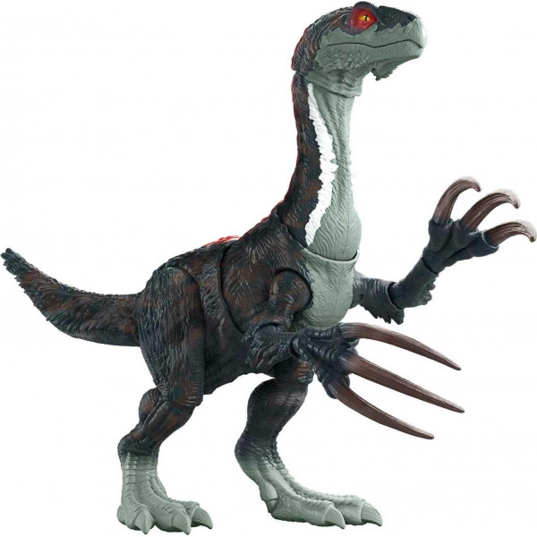 Mattel Jurassic World Dominion Sound Slashin Therizinosaurus Dinosaur Figura Juguete con característica de ataque y sonidos