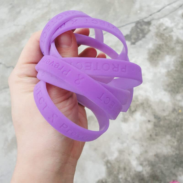 5 Pulsera UV Color cambiando la pulsera de silicona Cáncer Cáncer de protección solar Piel sensible (juventud), claro