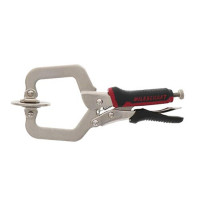 Milescraft 4000 2 pulgadas de pinza de carpintería de 2 pulgadas, bloqueo, cableado C con almohadillas giratorias ajustables, para carpintería de bosque de bolsillo, proyectos de madera, soldadura y más