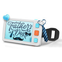 Eyyo Portable Digital Mupladier Ayuda de lectura electrónica 5.0 pulgadas con mango plegable para ceguera de color de baja visión 4x-32x veces zoom 17 modos de color 5 niveles para brillo