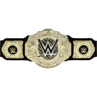Título del campeonato de Mattel WWE, juego de rol de campeonato de peso pesado mundial y pieza de vestuario, cinturón de cuero más de 3 pies con ajuste único