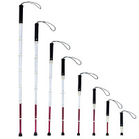Rooyi plegable ciego ciego ceque reflectante plegamiento plegable para caminar para personas con discapacidad y ciegos (54.33 pulgadas)