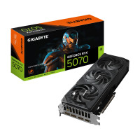 Gigabyte GeForce RTX 5070 Windforce SFF 12G Graphics Card, 12GB 256 bit GDDR7, PCIe 5.0, sistema de enfriamiento de Windforce, GV-N5070WF3-12GD Video