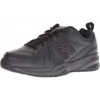 New Balance Men's 608 V5 Casual Comfort Cross Trainer, negro/negro, 10 de ancho