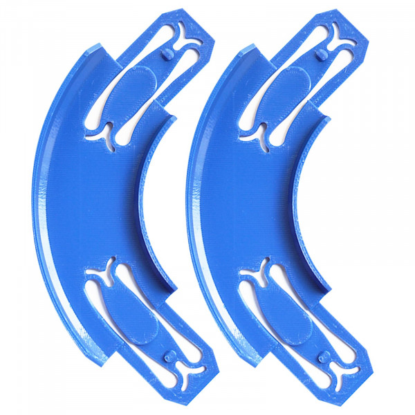 Conectores de autor de carreras de Arsunovo compatibles con ruedas calientes, giro bancado de 90 grados, 2 paquetes