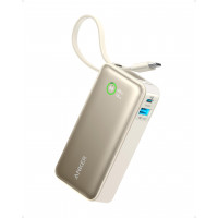 Anker Nano Power Bank, cargador portátil de 10,000 mAh con cable USB-C incorporado, recarga de 30W, salida máxima de 30W con USB-C&A, para la serie iPhone 16/15, MacBook, Galaxy, AirPods y más