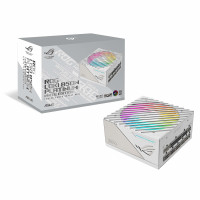 ASUS ROG LOKI SFX-L 850W Platinum White Edition (fuente de alimentación completamente modular, 80+ Platino, ventilador PWM Argb de 120 mm, Aura Sync, ATX 3.0 Compatible, PCIe 5.0 Ready, Garantía de 10 años)