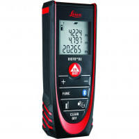 Leica Distro D2 Nuevo Medida de distancia de láser imperial de 100m/330ft con Bluetooth 4.0 - Negro/Rojo