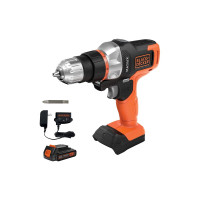 Sistema de conexión rápida de matriz máxima de Black+Decker 20V Max, taladro de alimentación de litio inalámbrico, batería incluida (BDCDMT120C)