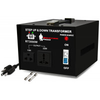 Rockstone Power de 3000 vatios Transformador de convertidor de voltaje - ACA ACTURA AC/ACTO AC 110V/120V/220V/240V Convertidor de potencia - Protección de interruptores de circuito - Puerto USB DC 5V - CECTIFICADO [Garantía de 3 años]