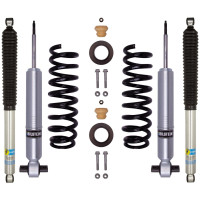TRENDENSAUTO 6112 Kit de suspensión delantera con un par de amortiguadores traseros 5100 se ajusta 2021 2024 F150 LARIAT 4WD V6 3.5L EcoBoost Engine Cab de la tripulación con elevador trasero de 0-1  - Proporciona un elevador delantero de 0-1 - Tendense