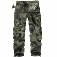 Pantalones militares casuales de BDU para hombres, combate táctico del ejército salvaje acu rip parada de camuflaje pantalones de trabajo de carga con 8 bolsillos #7533 camuflaje geométrico 38