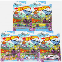 Hot Wheels 2025 Spring Pascua Mezcla Mezcla de 5 paquetes, 1:64 escala fundida a presión