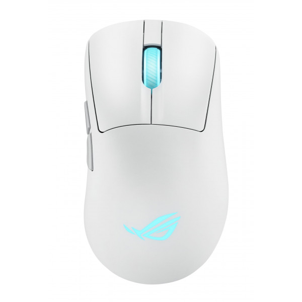 Asus Rog Keris II Origin el mouse de juegos inalámbricos: conectividad ergonómica derecha, 65 g, tri-mode, 42k DPI, batería de hasta 127 horas, configuración basada en la web, soporte de PC/Mac