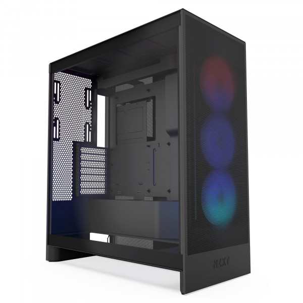 NZXT H7 Flow RGB Mid-Tower ATX Airflow Case con ventiladores de RGB