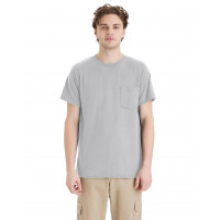 Paquete de camiseta de bolsillo para ropa de trabajo de Hanes, camiseta de mimación de humedad, control de olores, paquete de 2, acero ligero, x grande