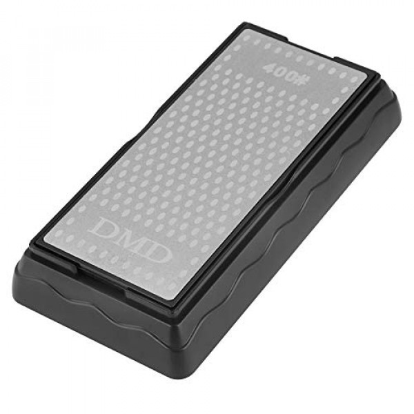 Afinador de cuchillo Piedra 400/1000 grano de doble lado cuchillo afilado piedra molinera piedra con base de cuchillo fino piedra de afilado para cuchillos