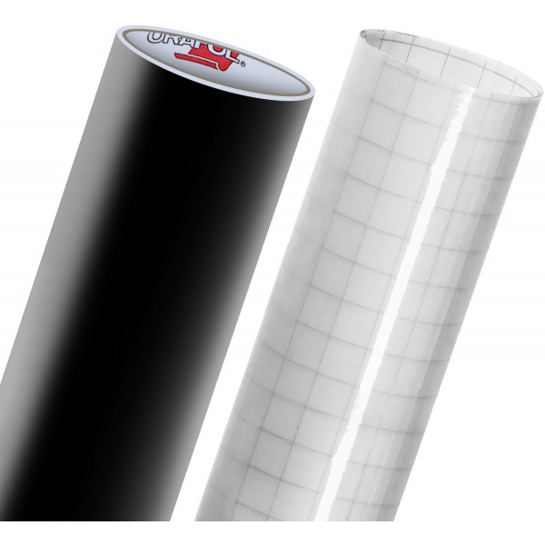 ORACAL 651 Rollo de vinilo 12 x 40 pies (negro mate con papel de transferencia)