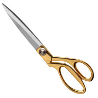 Jasni Liu Tailor Scissors Professional 10.5 Gold Sedoling Steel Professional Shears Heavy Duty