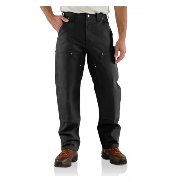 Carhartt B01 B01 Firma holgada Firma recta DUTO DUNGAREE DOBLEFONE, NEGRO, W30 X L30