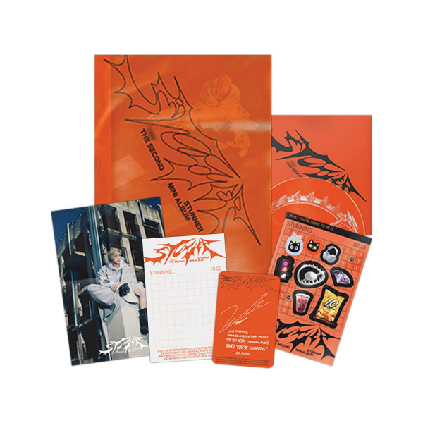 DIEZ - Paquete 2do mini álbum [STUNNER] (YOU ARE Ver.) + Libro de fotos + CD-R + Calcomanía + Póster plegado + Postal + Tarjeta fotográfica + 2 tarjetas fotográficas adicionales