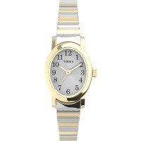 Timex T2M570 Cavatina Reloj con banda de expansión de acero inoxidable en dos tonos para mujer