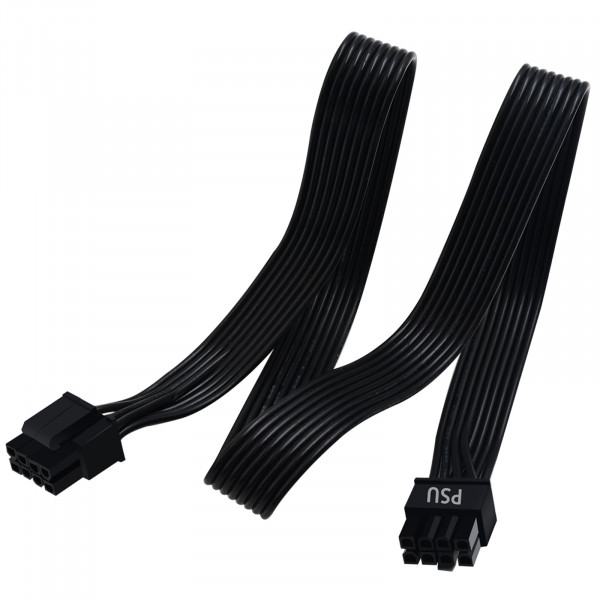 COMeap Cable de CPU para fuentes de alimentación Corsair, CPU de 8 pines macho a CPU de 8 pines (4+4 desmontables) macho EPS-12V Adaptador de corriente para placa base para fuente de alimentación Thermaltake ARESGAME de 25 pulgadas (63 cm)